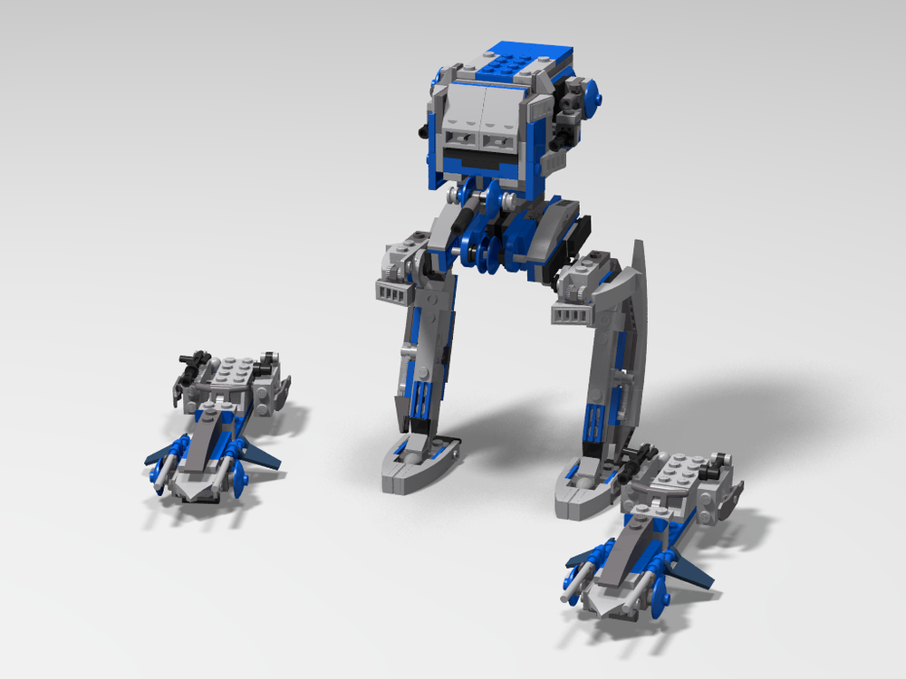 Lego UCS style Rapid Recon Walker with speeders
