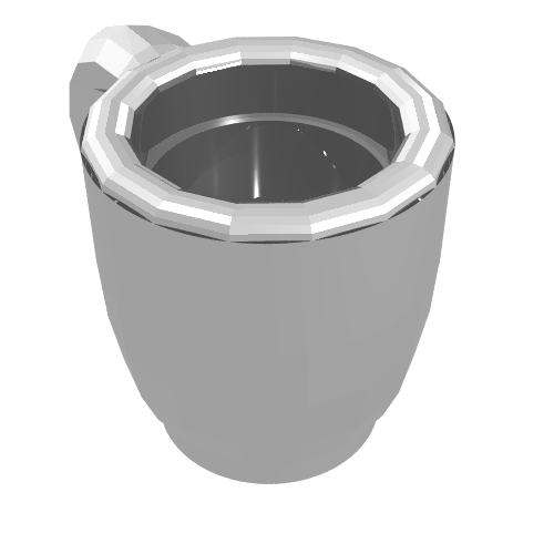 Lego Belville / Scala, Equipment Cup / Chrome Silver
