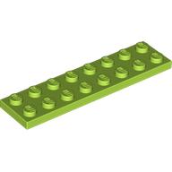 Lego Plate 2 x 8 / Lime