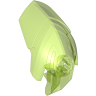Lego Large Figure Helmet / Visor with Clip / Trans-Bright Green