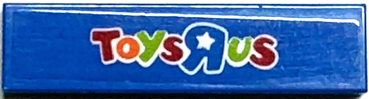 Lego Tile 1 x 4 with Toys "R" Us Logo Pattern (Sticker) - Set 40144
