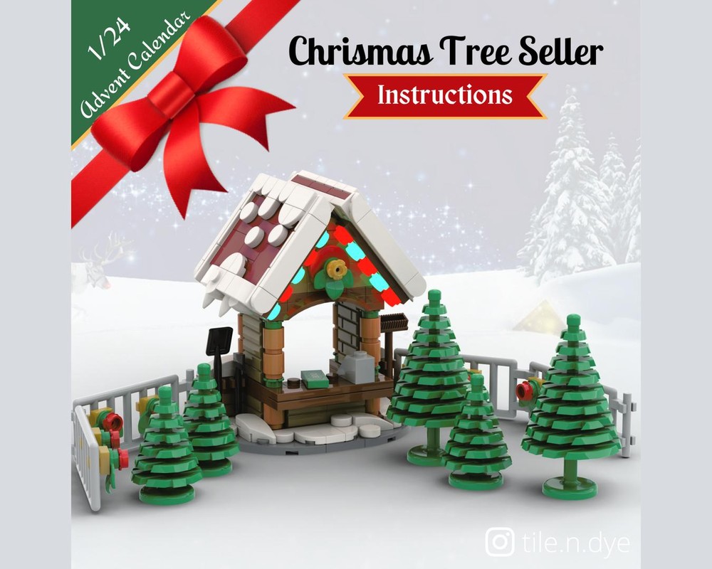 Lego Christmas Tree Seller - LEGO CHRISTMAS MOC INSTRUCTIONS