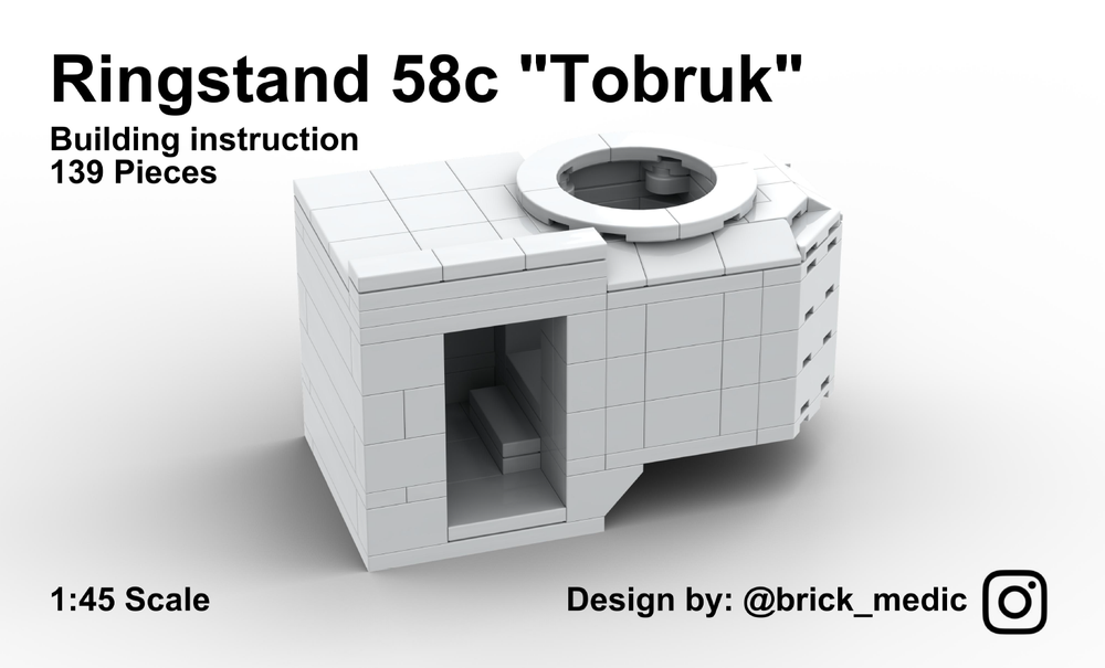 Lego Tobruk bunker