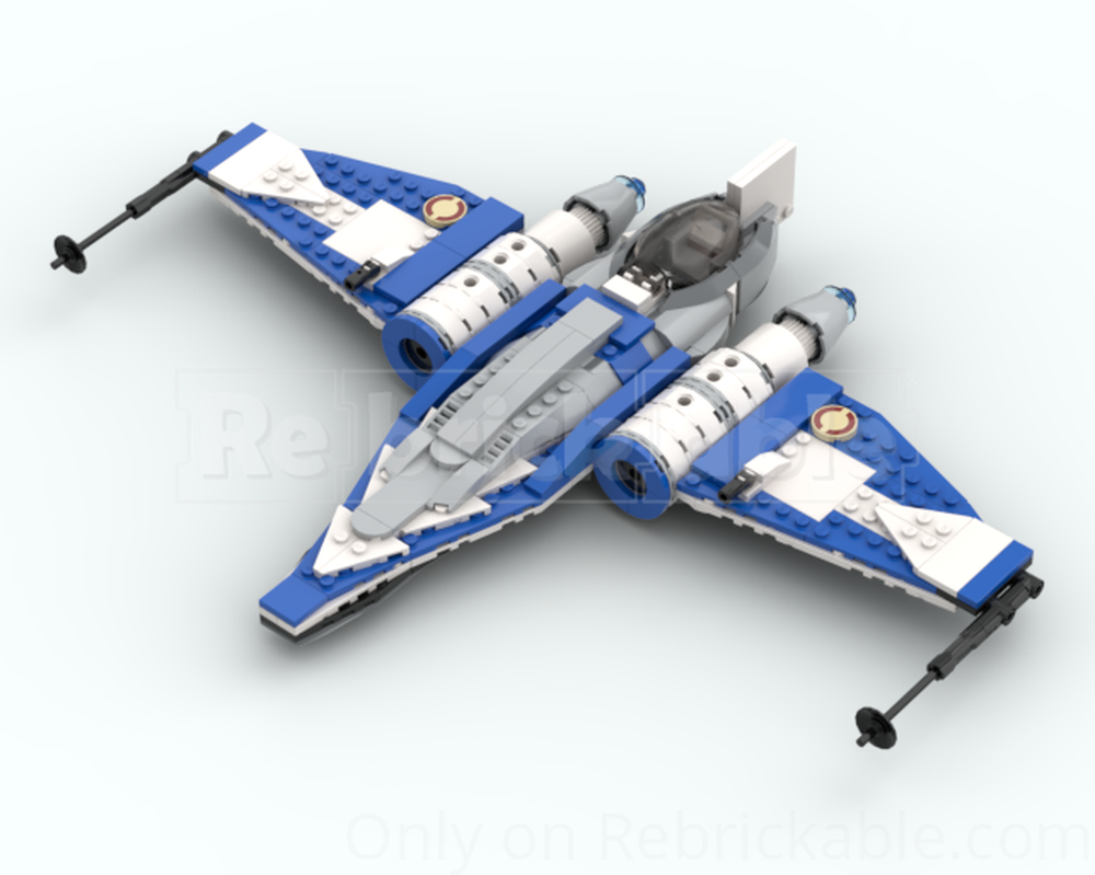 Lego SW Starfighter Delta-7/ Headhunter (501st scheme)