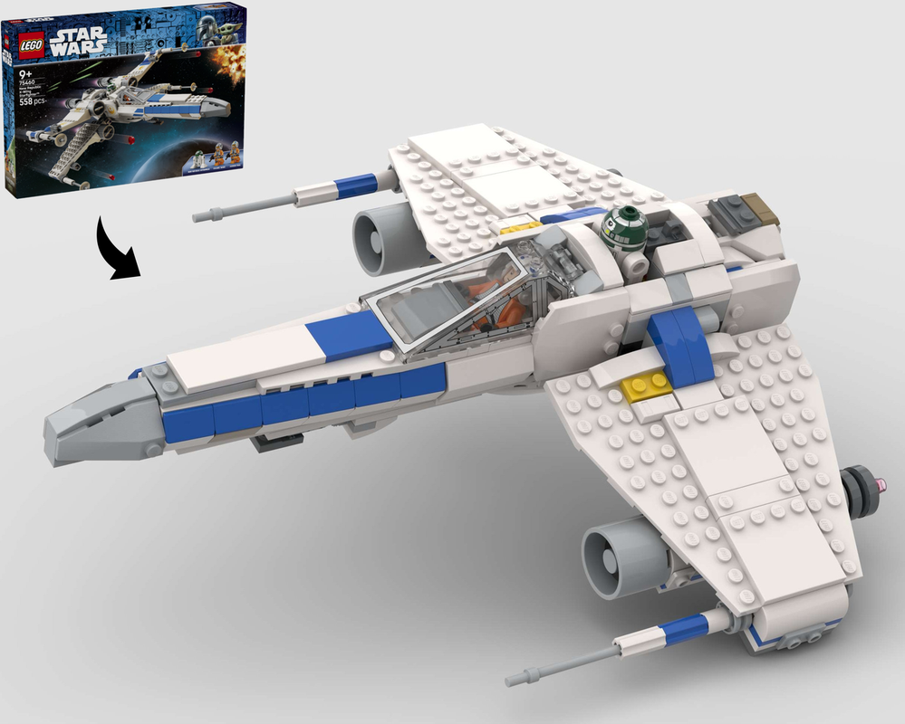 Lego New Republic E-Wing Starfighter - Alternate Build of 75460 X Wing Starfighter