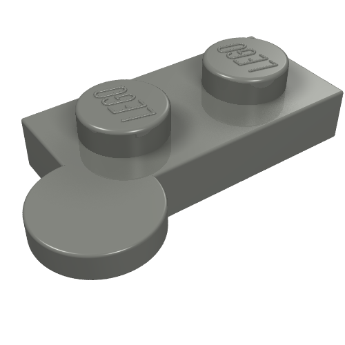 Lego Hinge Plate 1 x 4 Swivel Top [Solid Pin] / Dark Bluish Gray