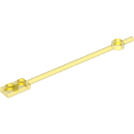 Lego Bar 1 x 12 with 1 x 2 Plate End with Hollow Studs and 1 x 1 Round Plate End / Trans-Yellow