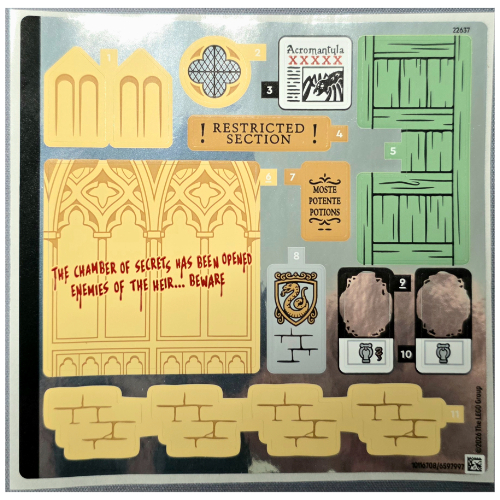 Lego Sticker Sheet for Set 76473-1 / [No Color/Any Color]