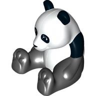 Lego Duplo Animal Panda, Sitting, Rectangle Eyes