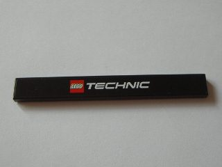 Lego Tile 1 x 8 with LEGO TECHNIC Logo Pattern (Sticker) - Sets 8043 / 8053