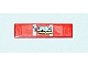 Lego Tile 1 x 4 with 'TURBO RACER' Pattern (Sticker) - Set 7801
