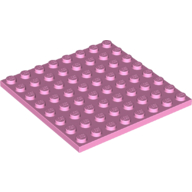 Lego Plate 8 x 8 / Bright Pink