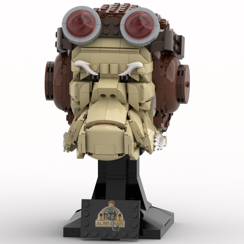 Lego Kuiil Head (Helmet Collection Style)