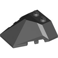 Lego Brick Wedged, Sloped 4 x 4 Pyramid Center / Black