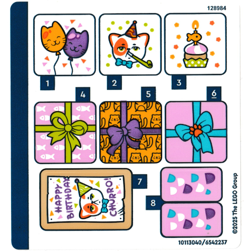 Lego Sticker Sheet for Set 42666-1 / [No Color/Any Color]