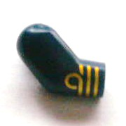 Lego Arm, Right with 3 Gold Stripes Pattern