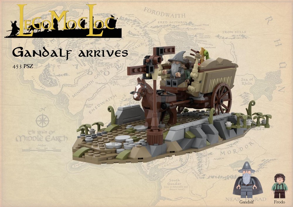 Lego Gandalf arrives