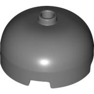 Lego Brick Round 3 x 3 Dome with Center Stud / Dark Bluish Gray