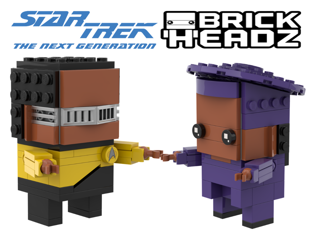 Lego Brickheadz Geordi & Guinan