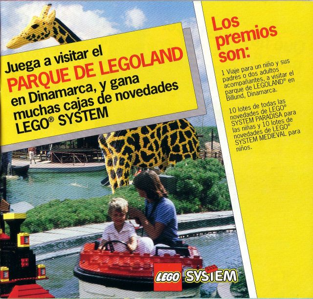Lego 1992 Insert - Legoland Conquest Promotion (9220038-E)