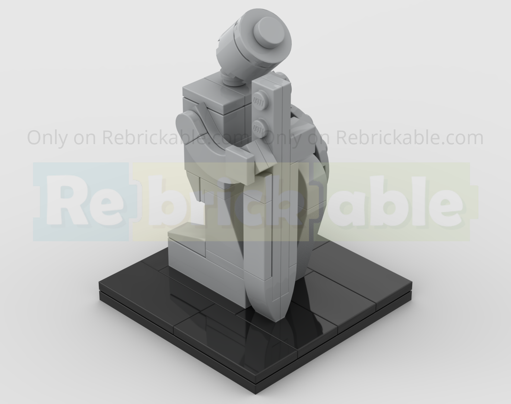Lego Knight Statue, Kneeling