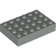 Lego Brick 4 x 6 / Light Gray