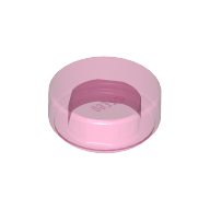 Lego Tile Round 1 x 1 / Trans-Dark Pink