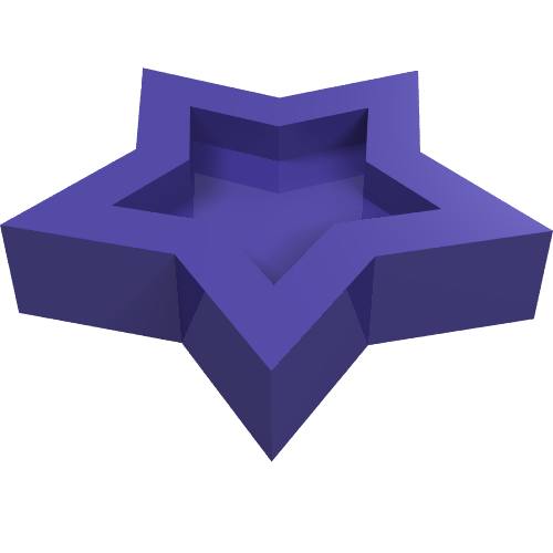 Lego Headwear Accessory Star with Pin / Dark Purple