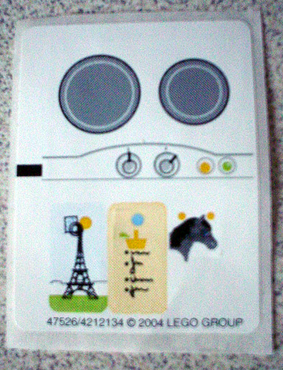 Lego Sticker Sheet for Set 5940-1
