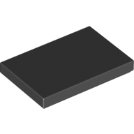 Lego Tile 2 x 3 / Black