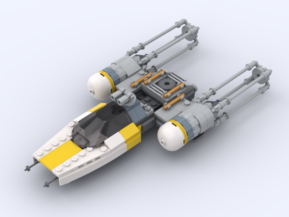 Lego 75365 MOD Midi-Scale Y-shaped Starfighter