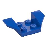 Lego Mudguard 2 x 4 with 2 x 2 Studs and Flared Wings / Blue