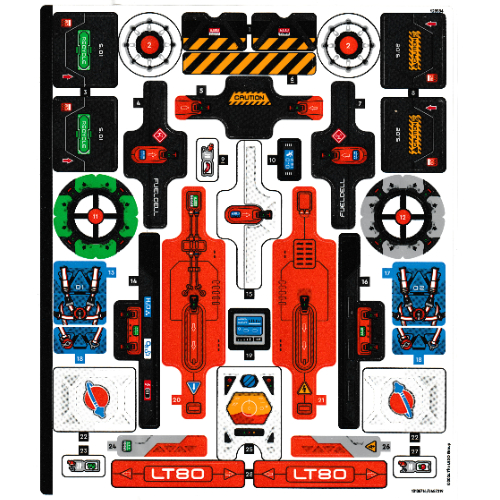 Lego Sticker Sheet for Set 42180-1