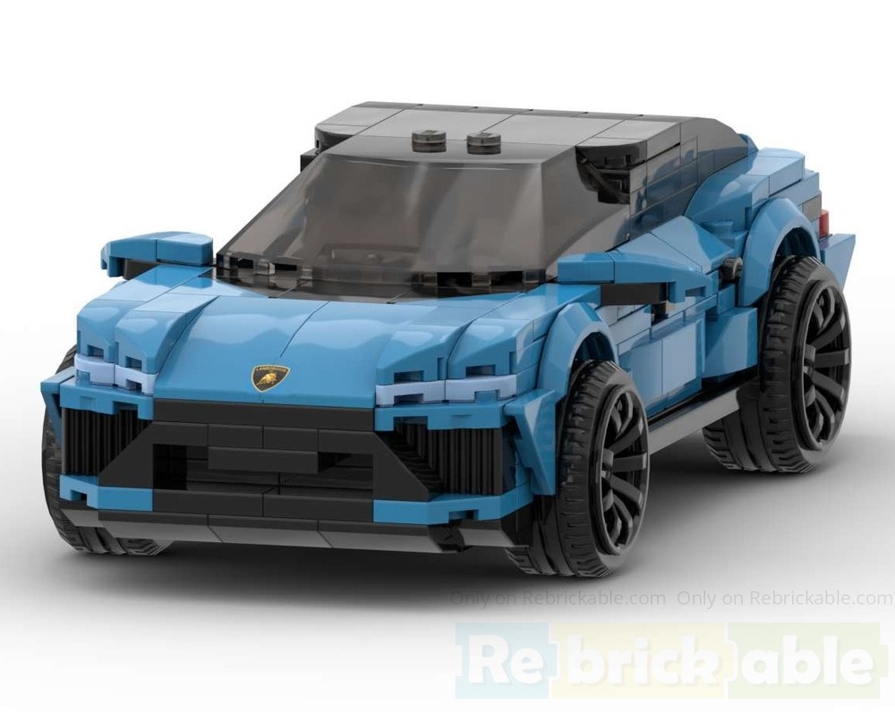 Lego LAMBORGHINI URUS - DARK AZURE (roof modified)