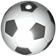 Lego Sports Soccer Ball with Black Pentagons Print