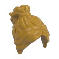 Lego Hair Long Wavy with Ponytail [Plain] / Pearl Gold
