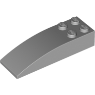 Lego Brick Curved 6 x 2 / Light Bluish Gray