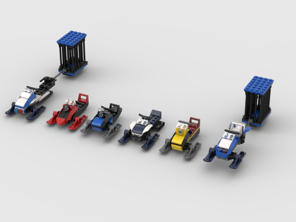 Lego Winter Village Ski Resort Snowmobile Fleet