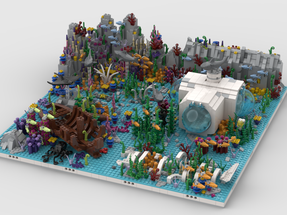 Lego Modular Ocean | build from 5 MOCs