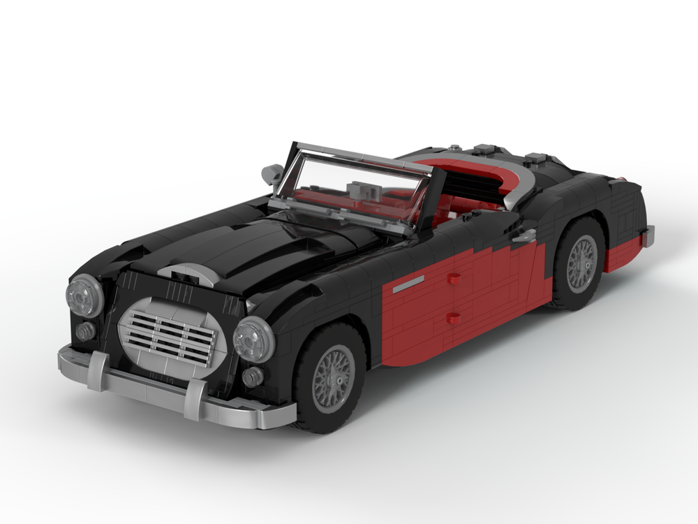 Lego Austin Healey 3000 Mk1 (black over red)