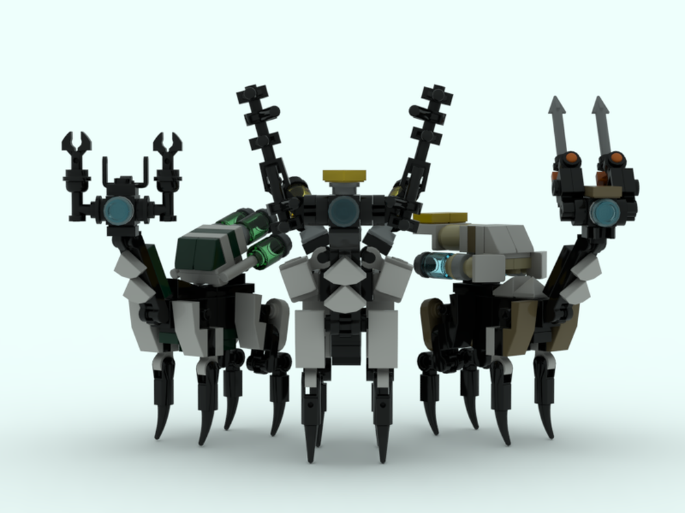 Lego Grazer, Lancehorn, and Fanghorn