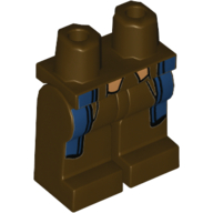 Lego Hips and Dark Brown Legs with Dark Blue Coattails / Dark Brown