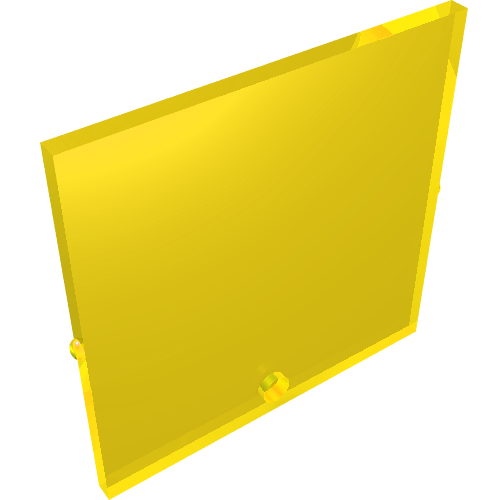 Lego Glass for Window 1 x 6 x 5 / Trans-Yellow