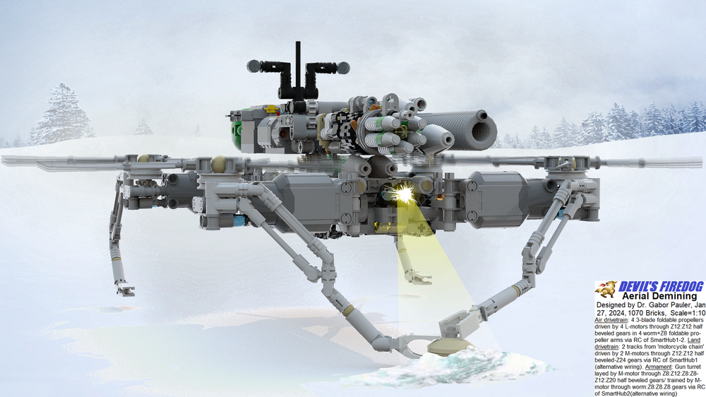 Lego DEVIL’S FIREDOG - Flying Battle Robot