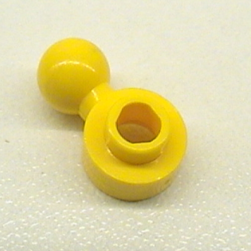Lego Plate Round 1 x 1 with Towball and Hexagonal Hole [Maxifig Hand]