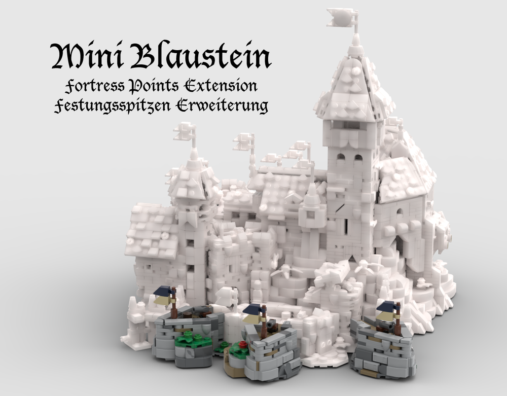 Lego Mini Blaustein Castle - Fortress Points Extension / Festungsspitzen Erweiterung (Version 5.2 & 6)