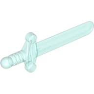 Lego Weapon Sword / Shortsword Elaborate Hilt / Trans-Light Blue
