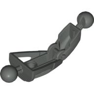Lego Large Figure Skeletal, Limb, with 2 Ball Joints, and 1 Hole (Toa Nuva) / Dark Gray