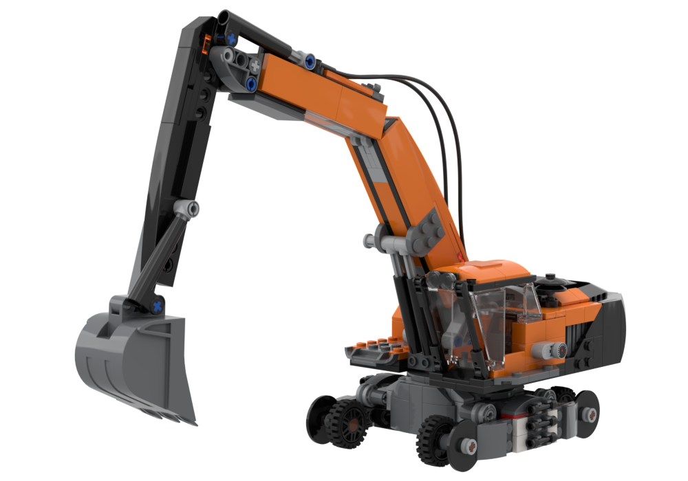 Lego Orange Construction Excavator