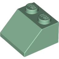 Lego Brick Sloped 45° 2 x 2 / Sand Green